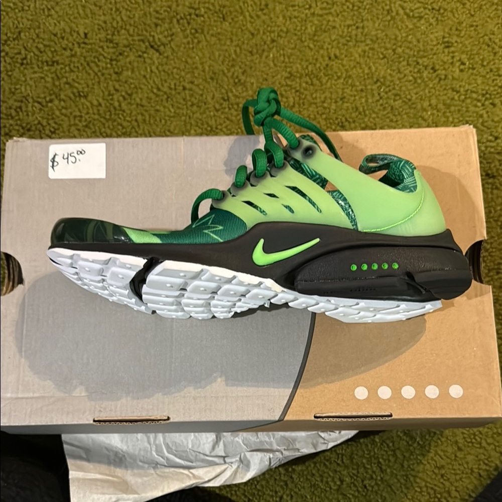 Nike Lime Green and Black Athletic Shoes